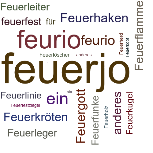 Ein anderes Wort für feuerjo - Synonym feuerjo