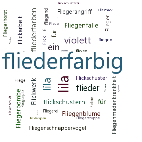 Ein anderes Wort für fliederfarbig - Synonym fliederfarbig