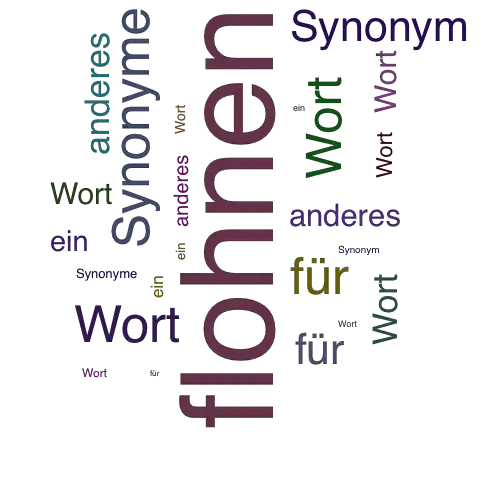 Ein anderes Wort für flohnen - Synonym flohnen