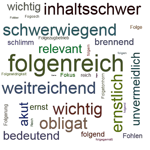 Ein anderes Wort für folgenreich - Synonym folgenreich