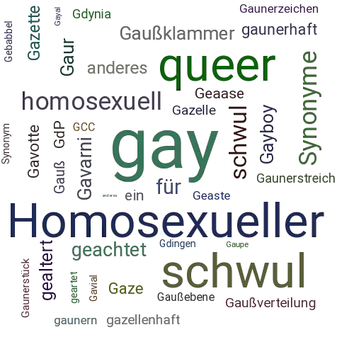 Ein anderes Wort für gay - Synonym gay