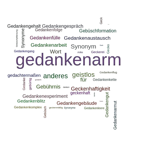 Ein anderes Wort für gedankenarm - Synonym gedankenarm