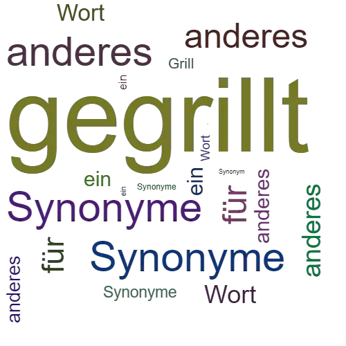 GEGRILLT SynonymLexikothek • ein anderes Wort für gegrillt