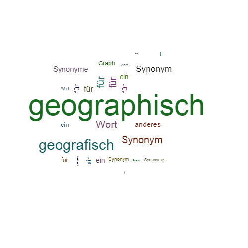Ein anderes Wort für geographisch - Synonym geographisch