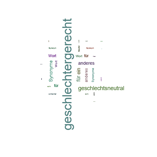 Ein anderes Wort für geschlechtergerecht - Synonym geschlechtergerecht