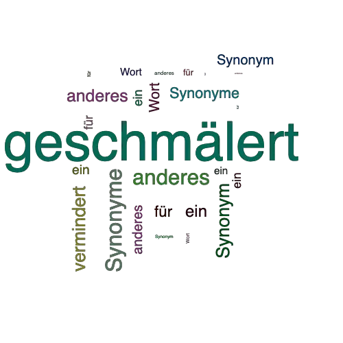 Ein anderes Wort für geschmälert - Synonym geschmälert