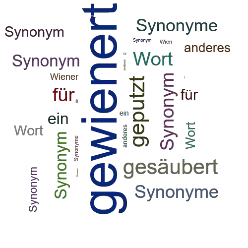 Ein anderes Wort für gewienert - Synonym gewienert