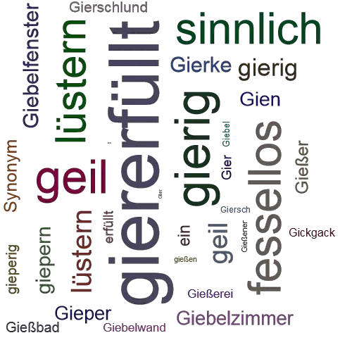 Ein anderes Wort für giererfüllt - Synonym giererfüllt