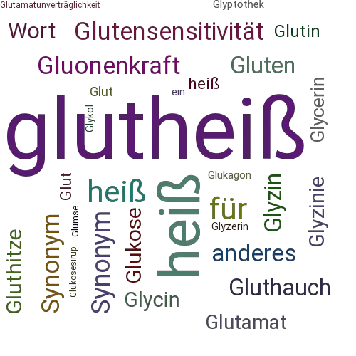 Ein anderes Wort für glutheiß - Synonym glutheiß