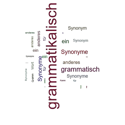 Ein anderes Wort für grammatikalisch - Synonym grammatikalisch