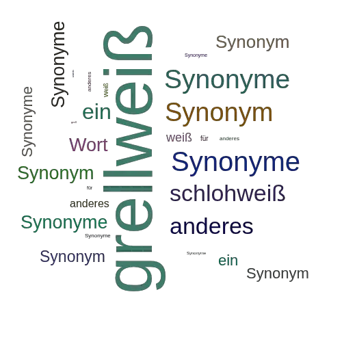 Ein anderes Wort für grellweiß - Synonym grellweiß