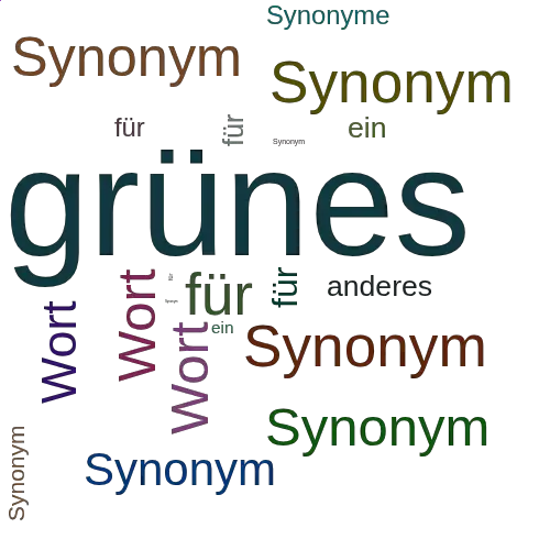 Ein anderes Wort für grünes - Synonym grünes