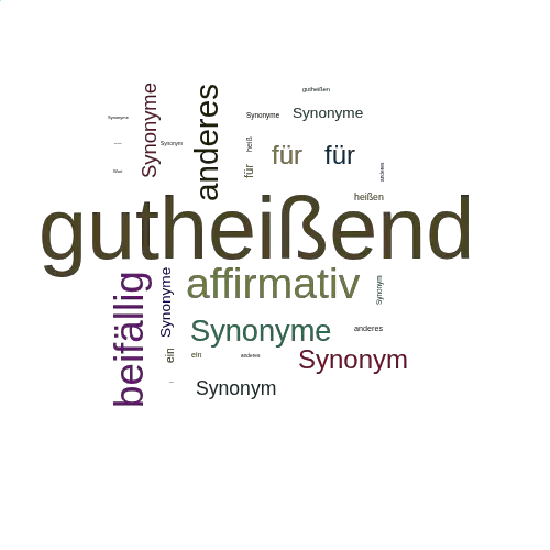 Ein anderes Wort für gutheißend - Synonym gutheißend