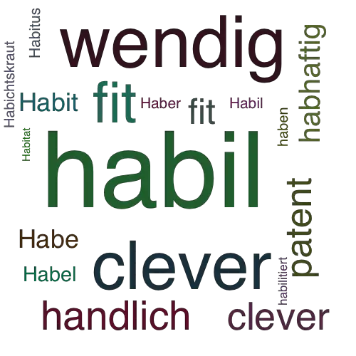 Ein anderes Wort für habil - Synonym habil