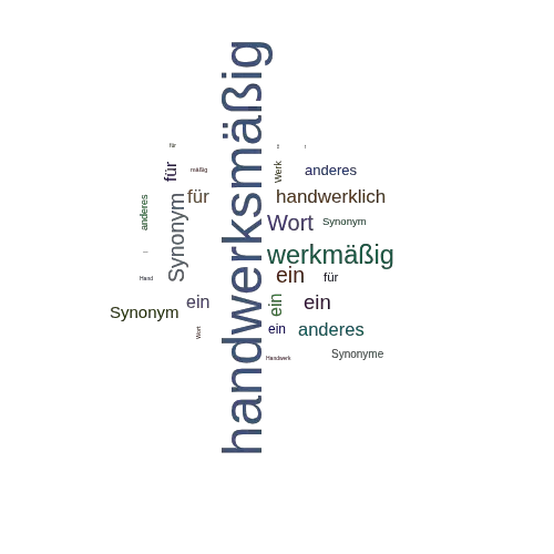 Ein anderes Wort für handwerksmäßig - Synonym handwerksmäßig
