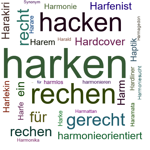 Ein anderes Wort für harken - Synonym harken