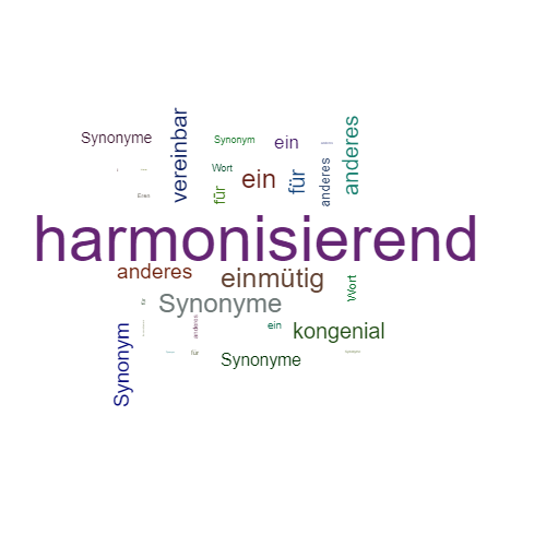Ein anderes Wort für harmonisierend - Synonym harmonisierend