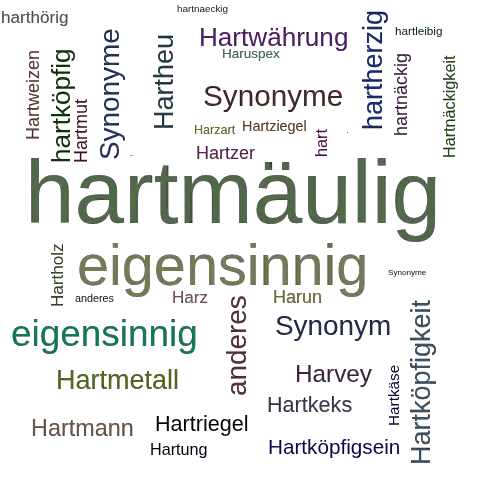 Ein anderes Wort für hartmäulig - Synonym hartmäulig