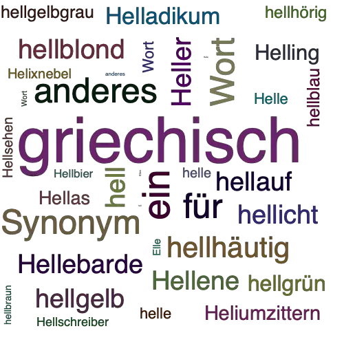 Ein anderes Wort für hellenisch - Synonym hellenisch