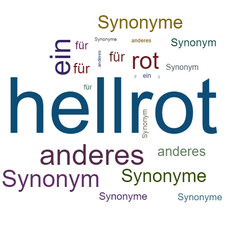 Ein anderes Wort für hellrot - Synonym hellrot