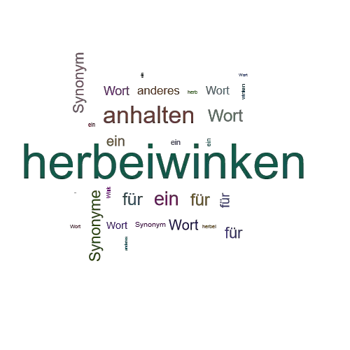 Ein anderes Wort für herbeiwinken - Synonym herbeiwinken