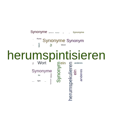 Ein anderes Wort für herumspintisieren - Synonym herumspintisieren