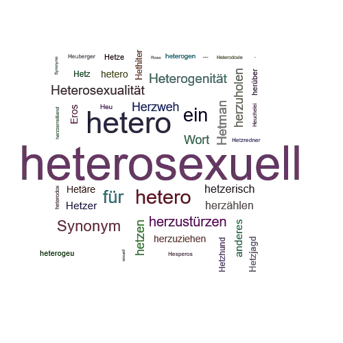 Ein anderes Wort für heterosexuell - Synonym heterosexuell