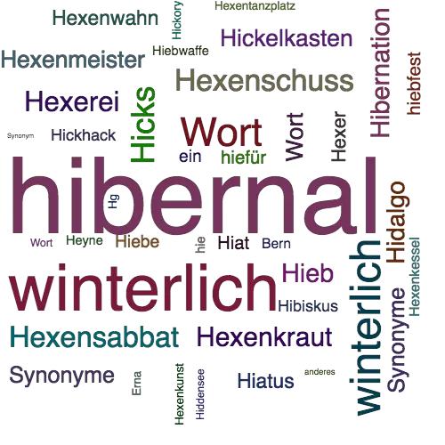 Ein anderes Wort für hibernal - Synonym hibernal