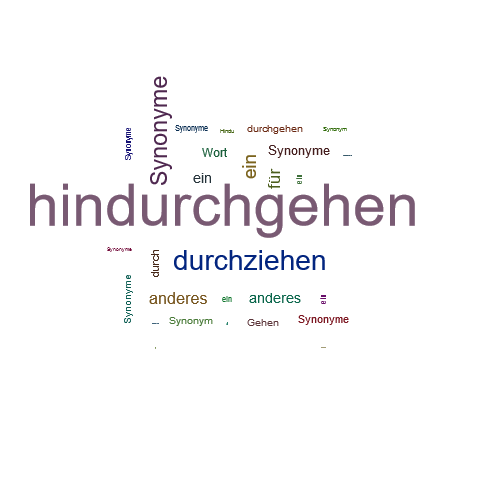 Ein anderes Wort für hindurchgehen - Synonym hindurchgehen