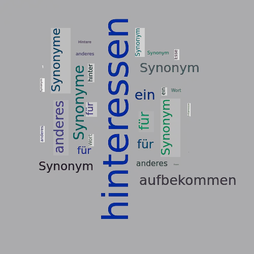 Ein anderes Wort für hinteressen - Synonym hinteressen