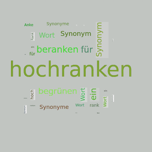 Ein anderes Wort für hochranken - Synonym hochranken