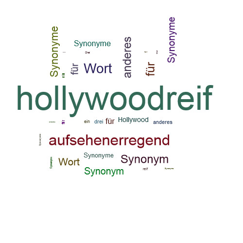 Ein anderes Wort für hollywoodreif - Synonym hollywoodreif