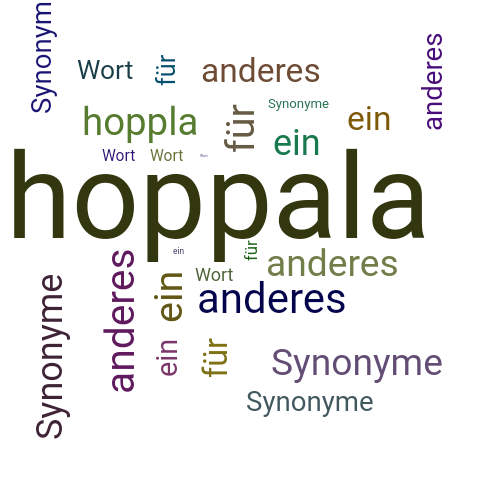 Ein anderes Wort für hoppala - Synonym hoppala