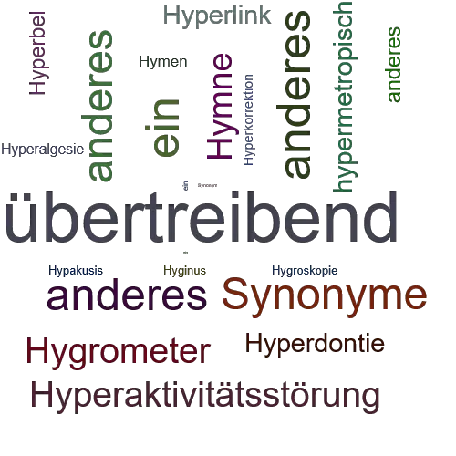 Ein anderes Wort für hyperbolisch - Synonym hyperbolisch