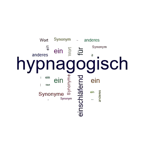 Ein anderes Wort für hypnagogisch - Synonym hypnagogisch