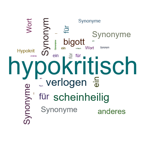 Ein anderes Wort für hypokritisch - Synonym hypokritisch