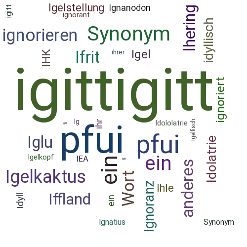 Ein anderes Wort für igittigitt - Synonym igittigitt
