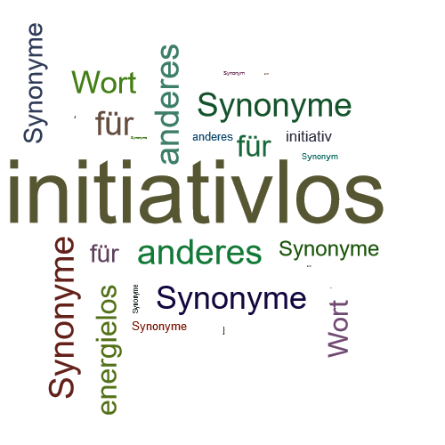 Ein anderes Wort für initiativlos - Synonym initiativlos