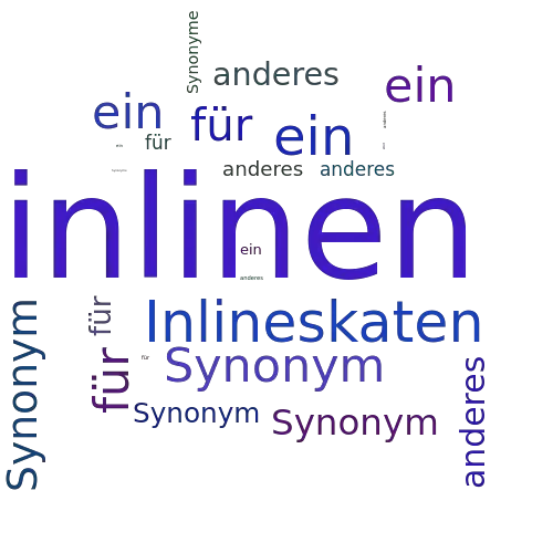 Ein anderes Wort für inlinen - Synonym inlinen