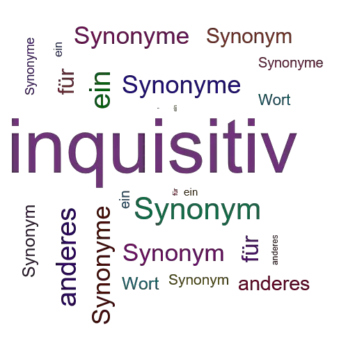 Ein anderes Wort für inquisitiv - Synonym inquisitiv