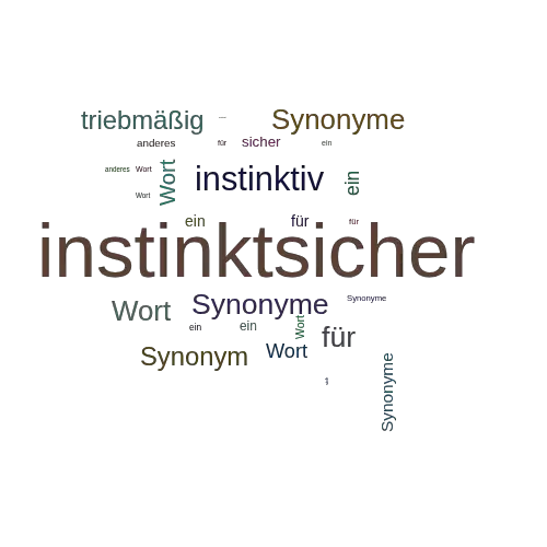 Ein anderes Wort für instinktsicher - Synonym instinktsicher