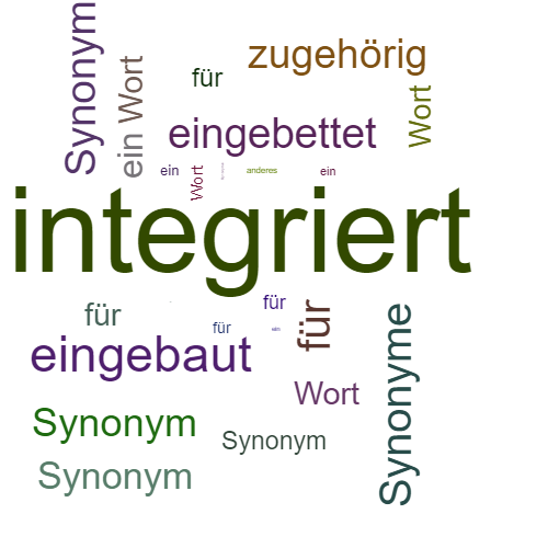 Ein anderes Wort für integriert - Synonym integriert