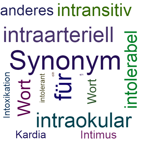 Ein anderes Wort für intrakardial - Synonym intrakardial