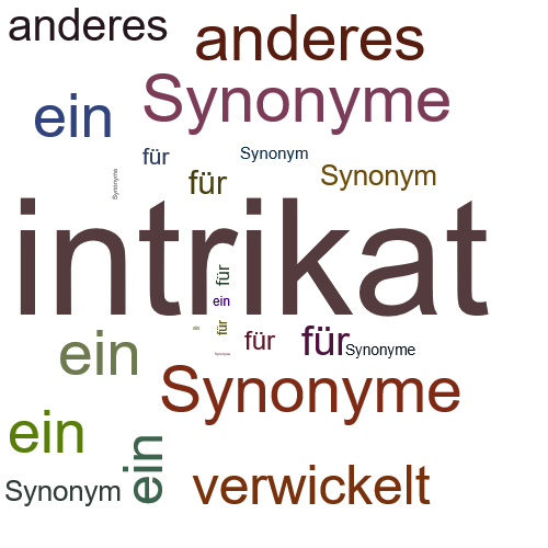 Ein anderes Wort für intrikat - Synonym intrikat