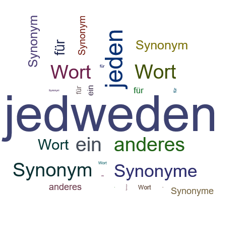 Ein anderes Wort für jedweden - Synonym jedweden