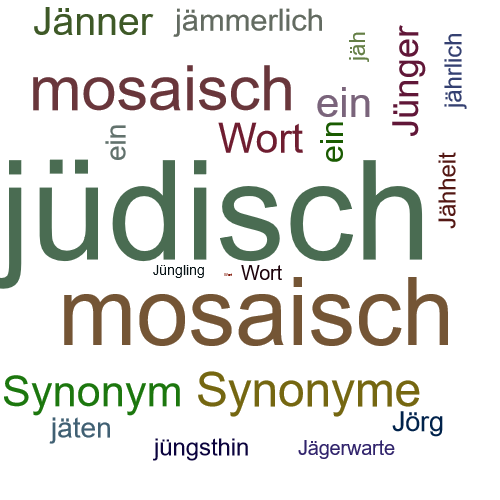 Ein anderes Wort für jüdisch - Synonym jüdisch