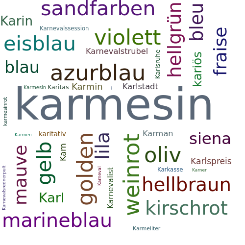 Ein anderes Wort für karmesin - Synonym karmesin