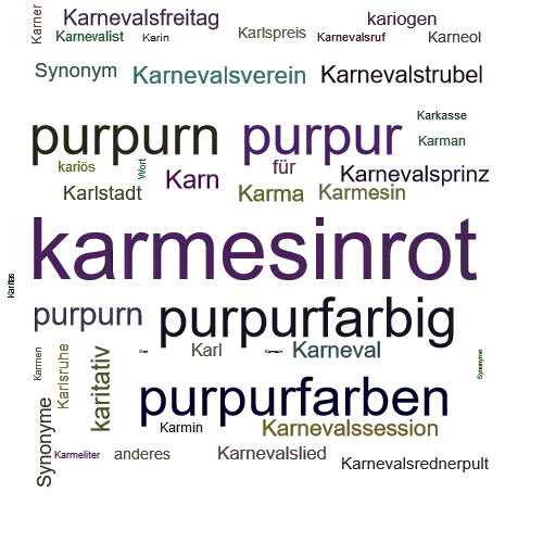 Ein anderes Wort für karmesinrot - Synonym karmesinrot
