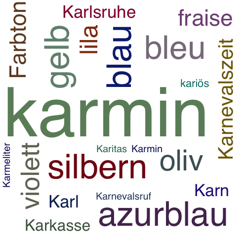 Ein anderes Wort für karmin - Synonym karmin
