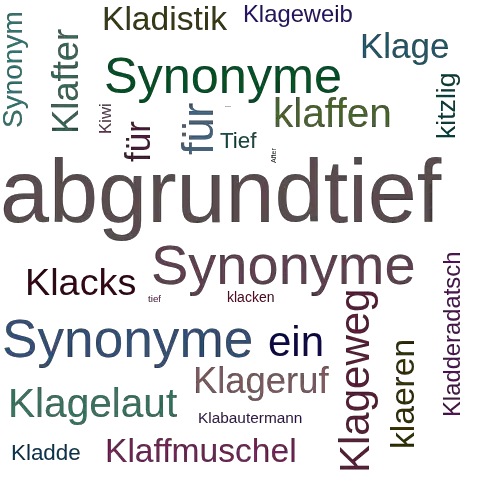 Ein anderes Wort für klaftertief - Synonym klaftertief